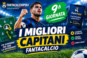 Migliori capitani fantacalcio 9 giornata: i consigli su chi schierare con la fascia nel turno infrasettimanale di Serie A