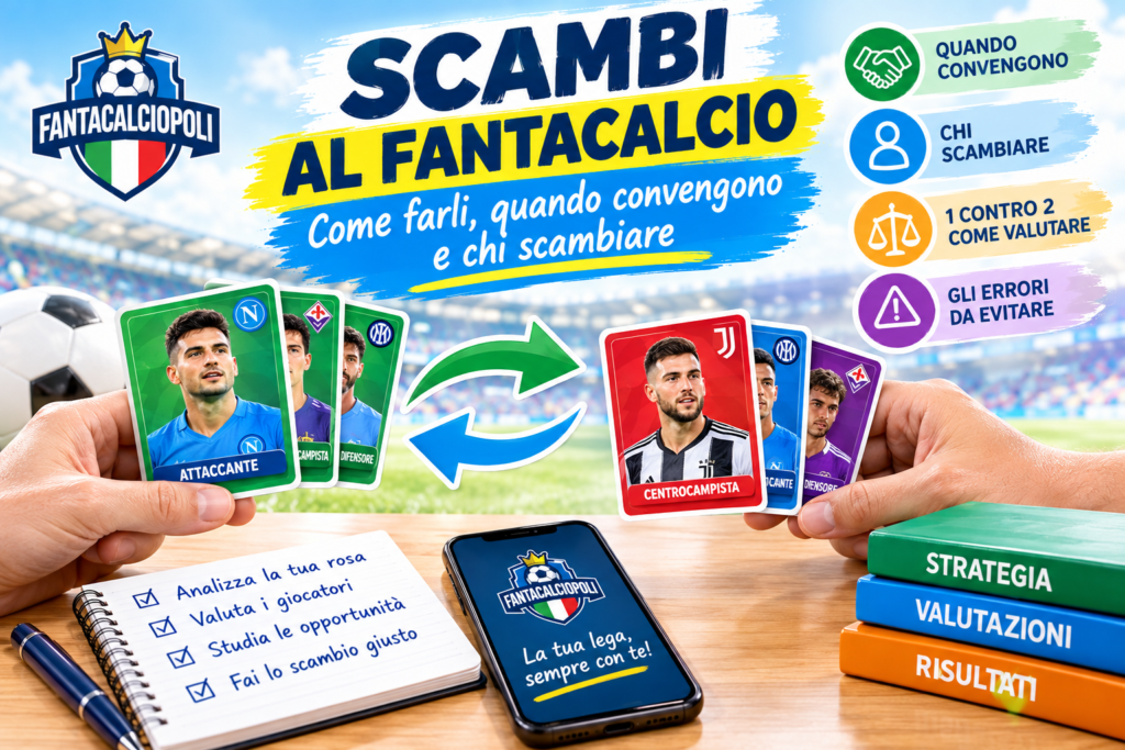 Scambi al Fantacalcio: strategie per valutare quando scambiare e quali giocatori scegliere
