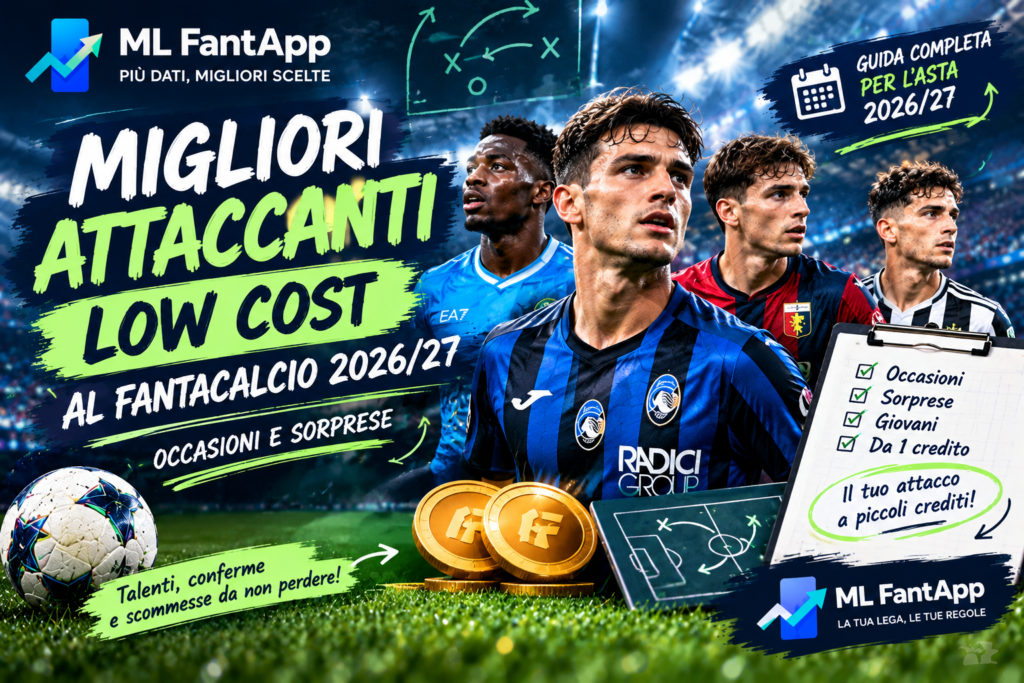 I migliori attaccanti low cost fantacalcio 2026 2027